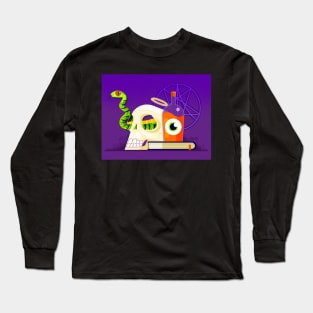 Skull and Snake Long Sleeve T-Shirt